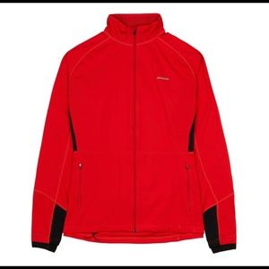 Patagonia Men’s Red Wind Shield Zip Front Jacket - Size Medium
